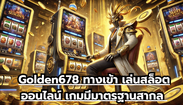 Golden678 ทางเข้า เล่นสล็อตออนไลน์ เกมมีมาตรฐานสากล เว็บเล่นสล็อต เกมจ่ายหนักที่สุด