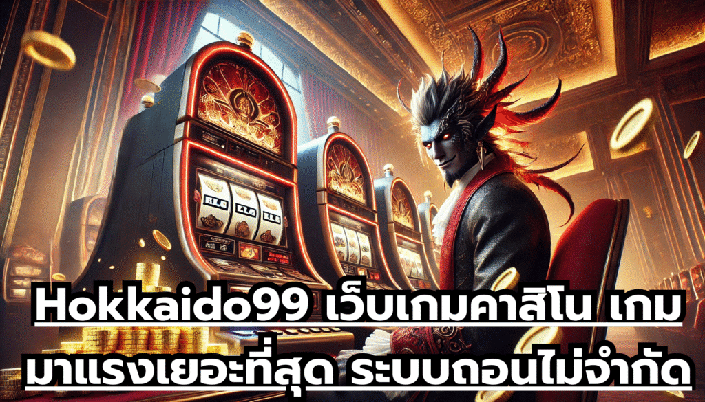Hokkaido99 เว็บเกมคาสิโน เกมมาแรงเยอะที่สุด ระบบถอนไม่จำกัดเวลา เล่นง่ายได้ตลอดทุกวัน