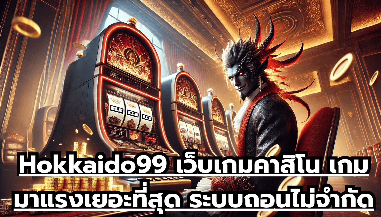 Hokkaido99 เว็บเกมคาสิโน เกมมาแรงเยอะที่สุด ระบบถอนไม่จำกัดเวลา เล่นง่ายได้ตลอดทุกวัน